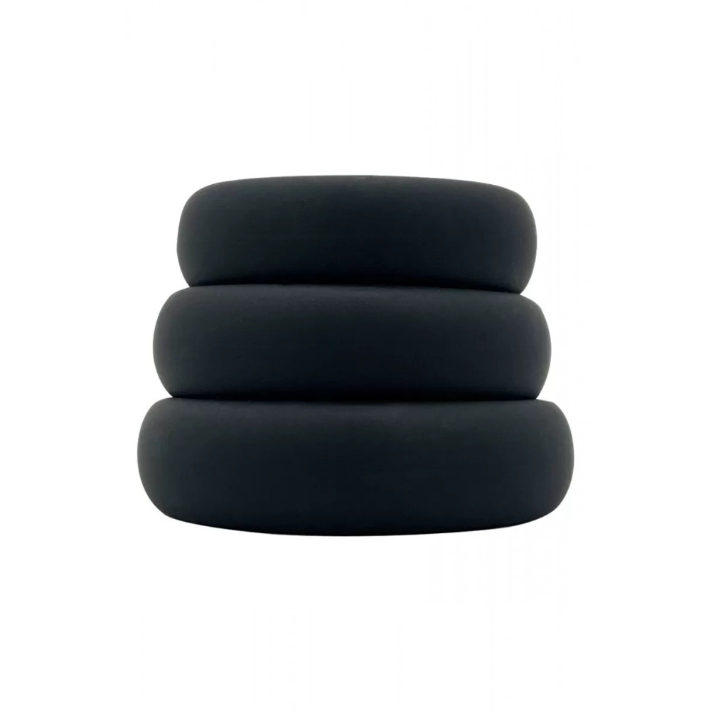 Разное - Набор эрекционных колец Alive Sensual Pleasure Rings черные 2