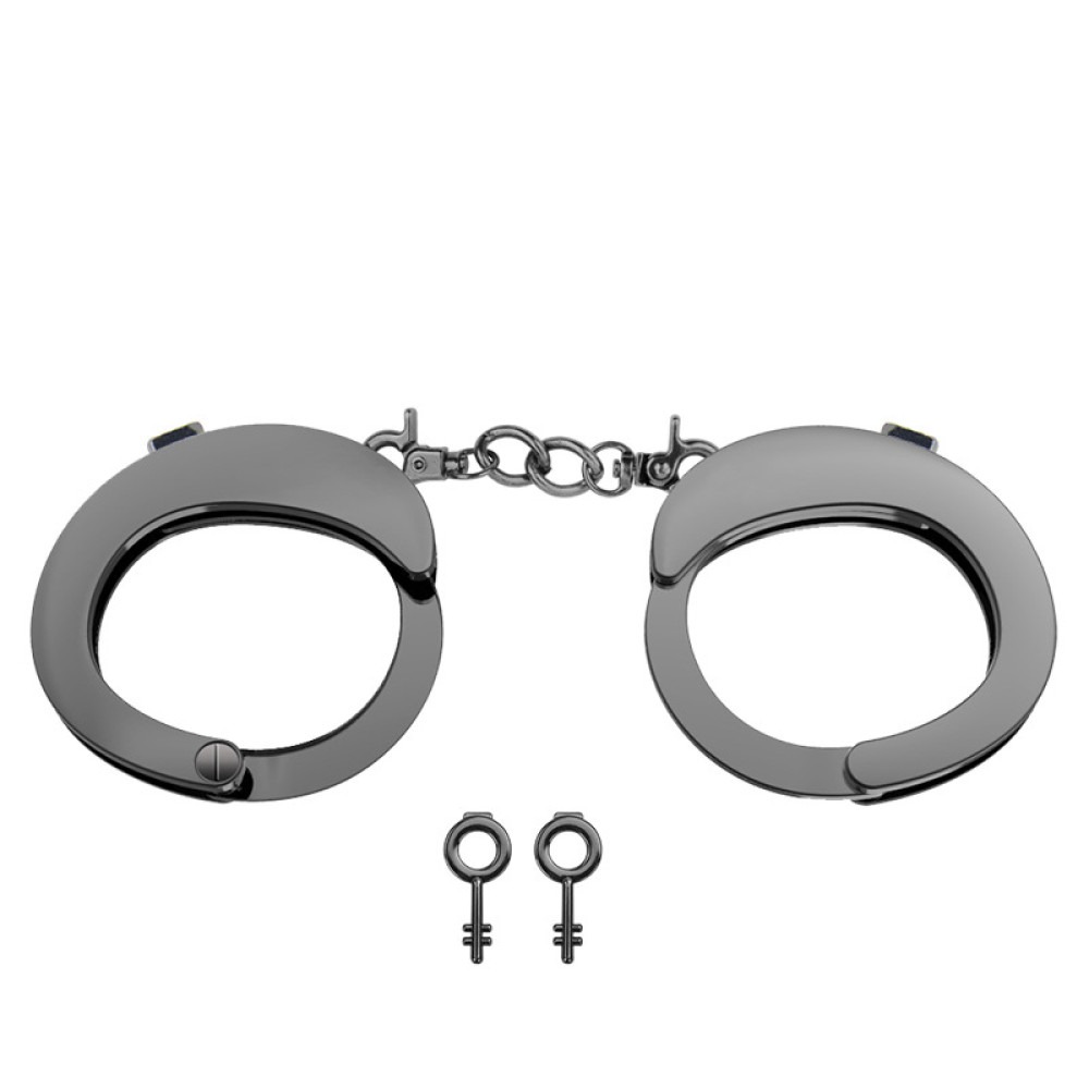  - Наручники розбірні Roomfun Black металеві, чорні