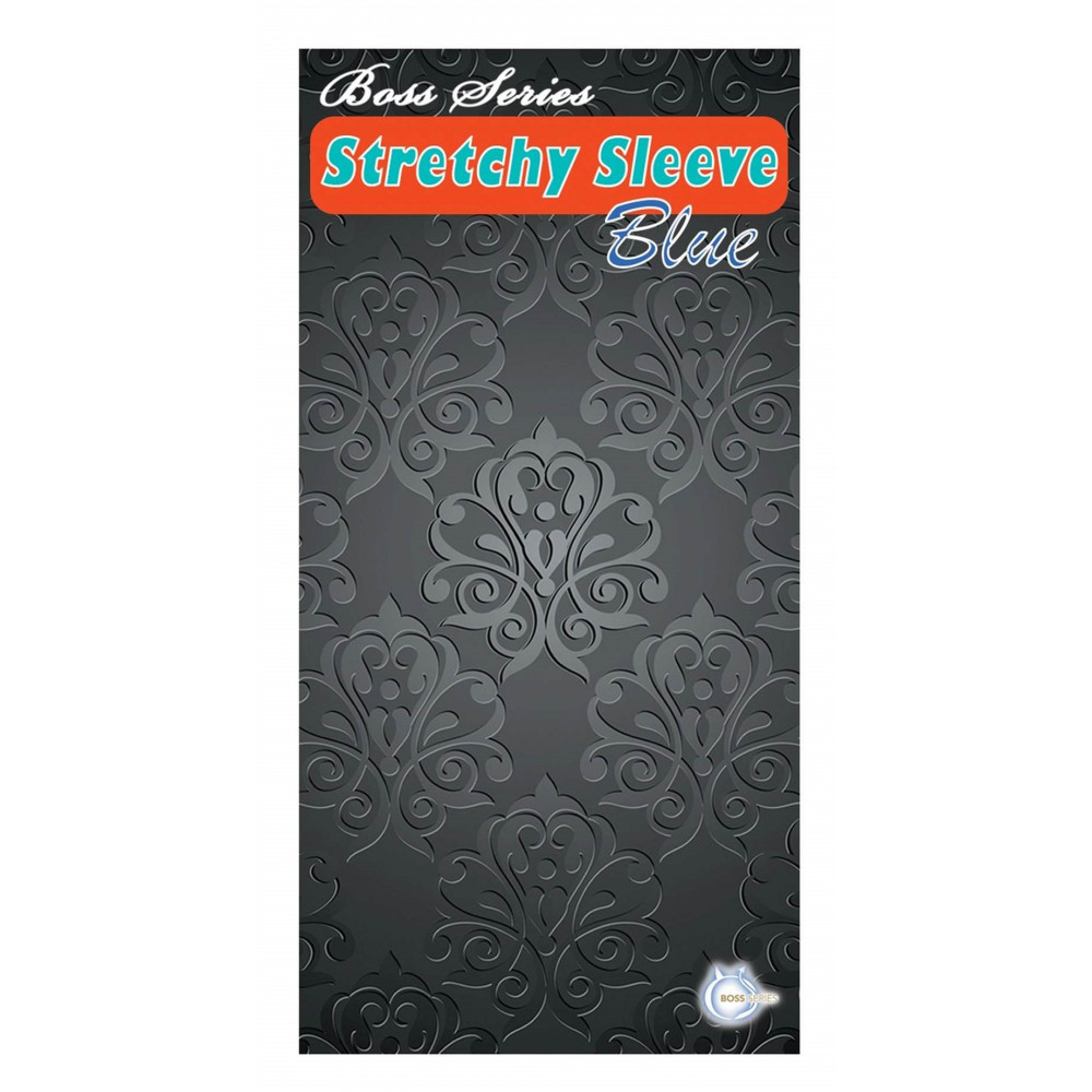 Різне - Насадка стимулююча BOSS Stretchy Sleeve Blue, BS6700013 1