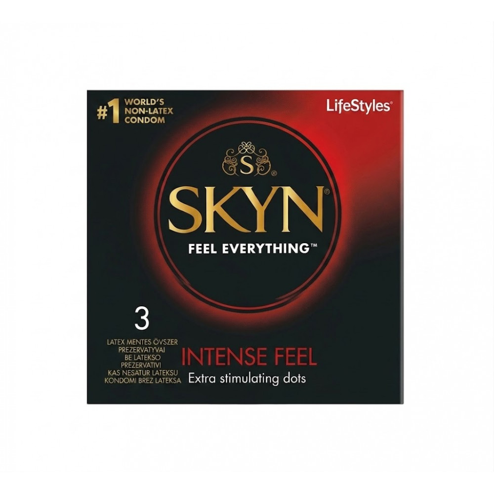 Презервативы - Презерватив SKYN Intense Feel безлатексний (полізопрен), 3 шт