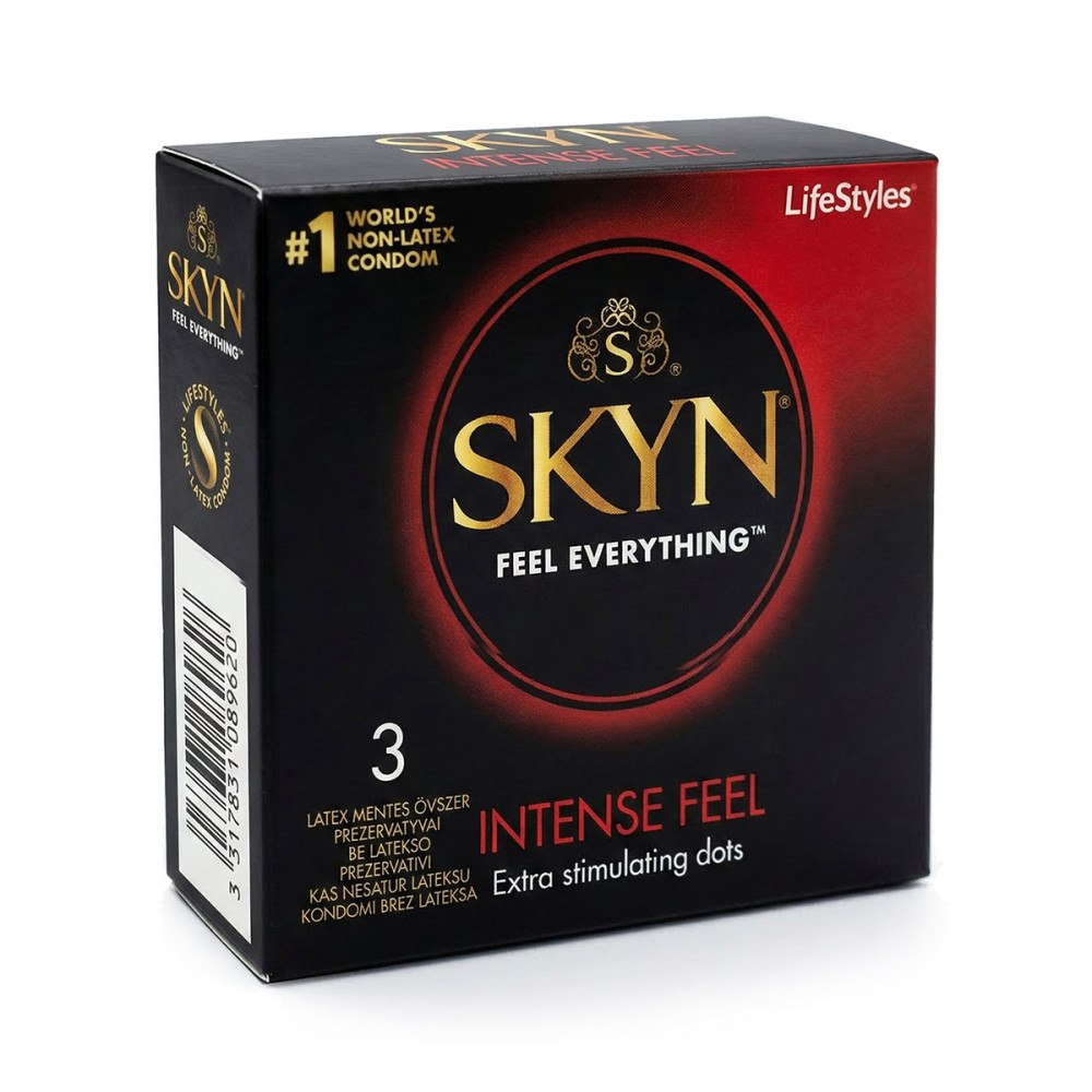 Презервативы - Презерватив SKYN Intense Feel безлатексний (полізопрен), 3 шт 2
