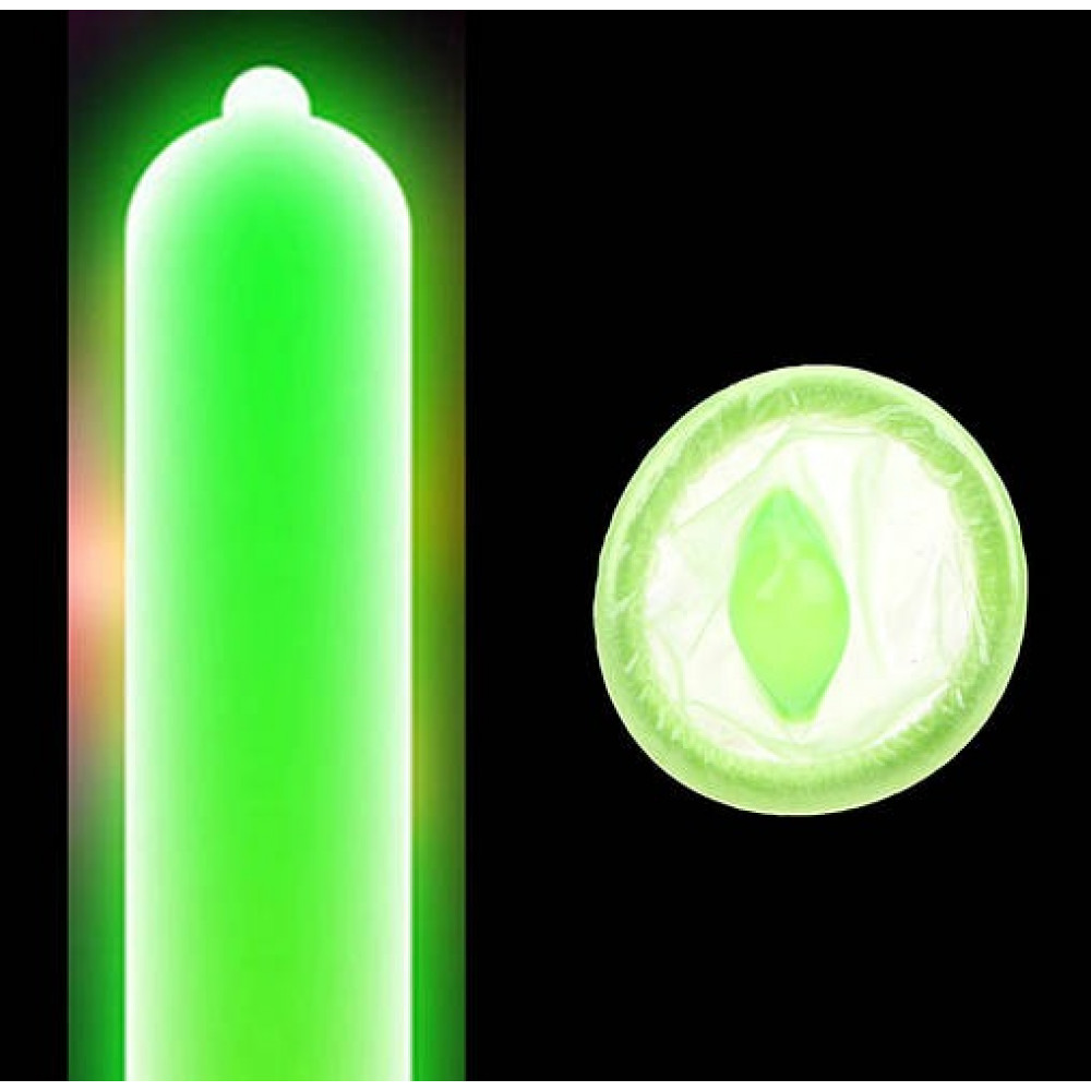 Презервативы - Презервативы флуоринсцентные ONE Glowing Pleasures (цена за упаковку, 3 шт) 2