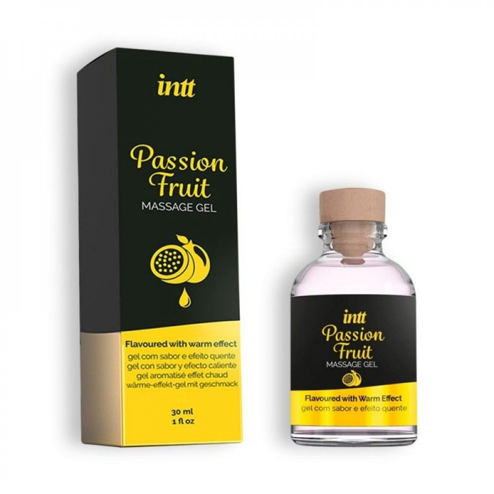 Массажные масла - Съедобный массажный гель для интимных зон Intt PASSION FRUIT (30 мл)