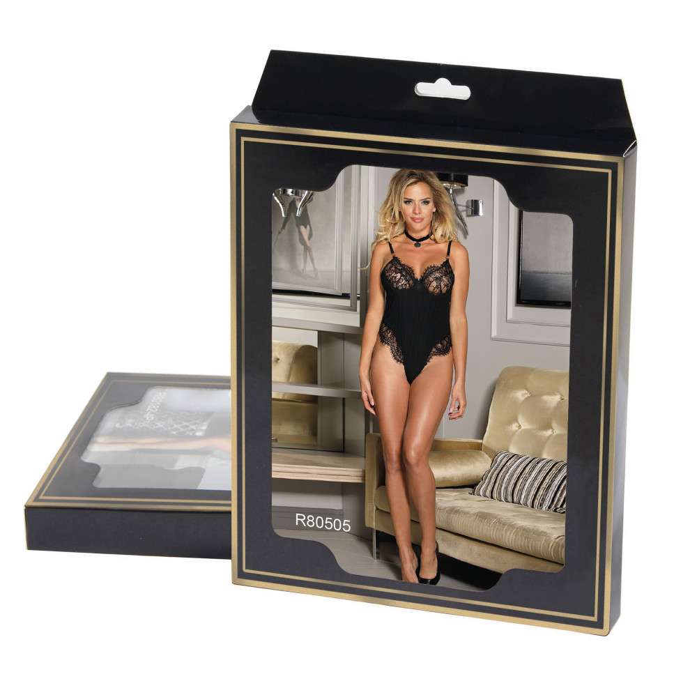 Різне - Боді з мереживом Star Night чорне, XL 3