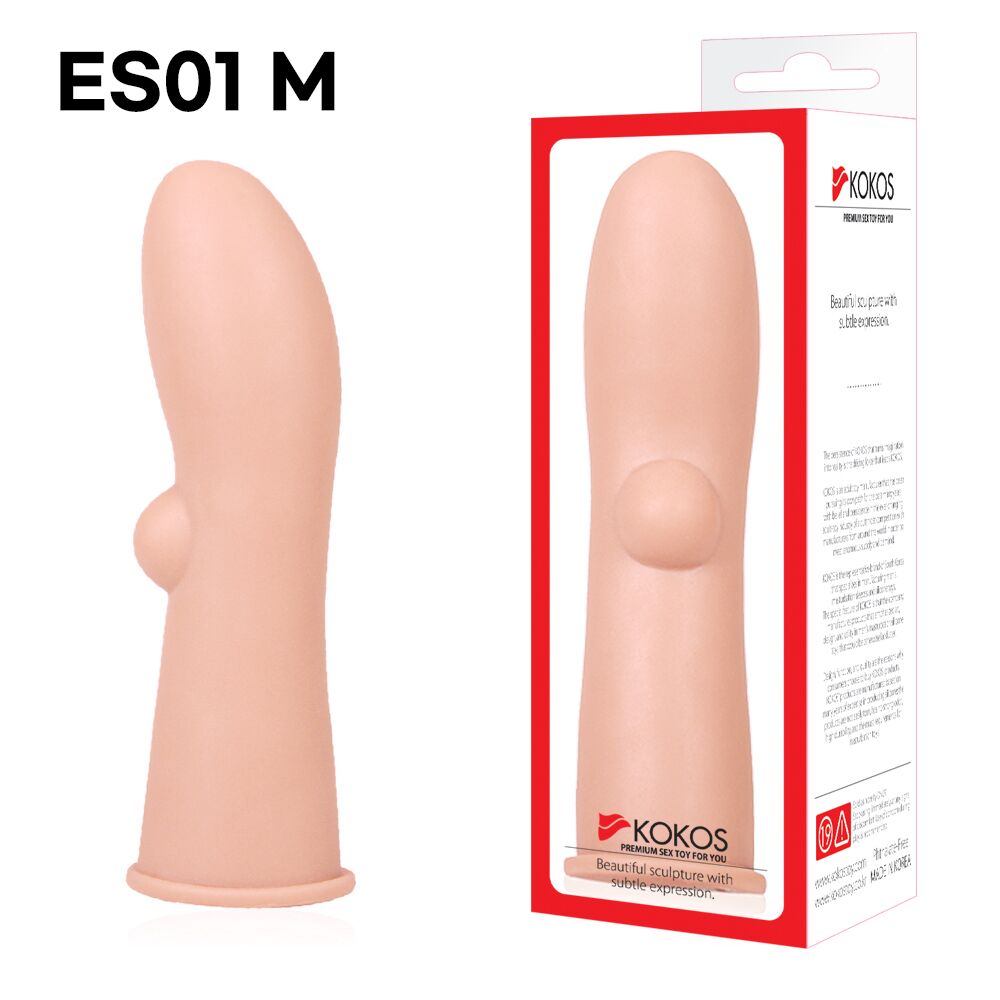 Эрекционные кольца без вибрации - Насадка на член Kokos Extreme Sleeve ES.01 размер M 2
