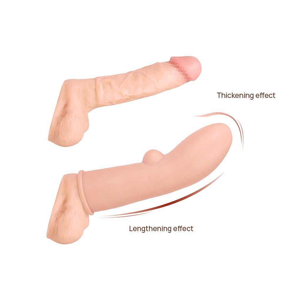 Эрекционные кольца без вибрации - Насадка на член Kokos Extreme Sleeve ES.01 размер M 1