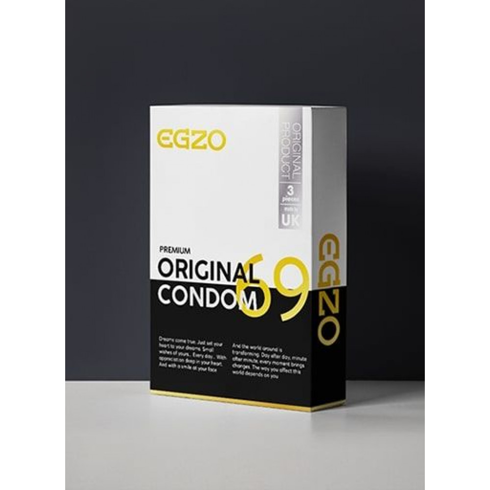 Презервативы - Анатомические презервативы EGZO Original (упаковка 3 шт)