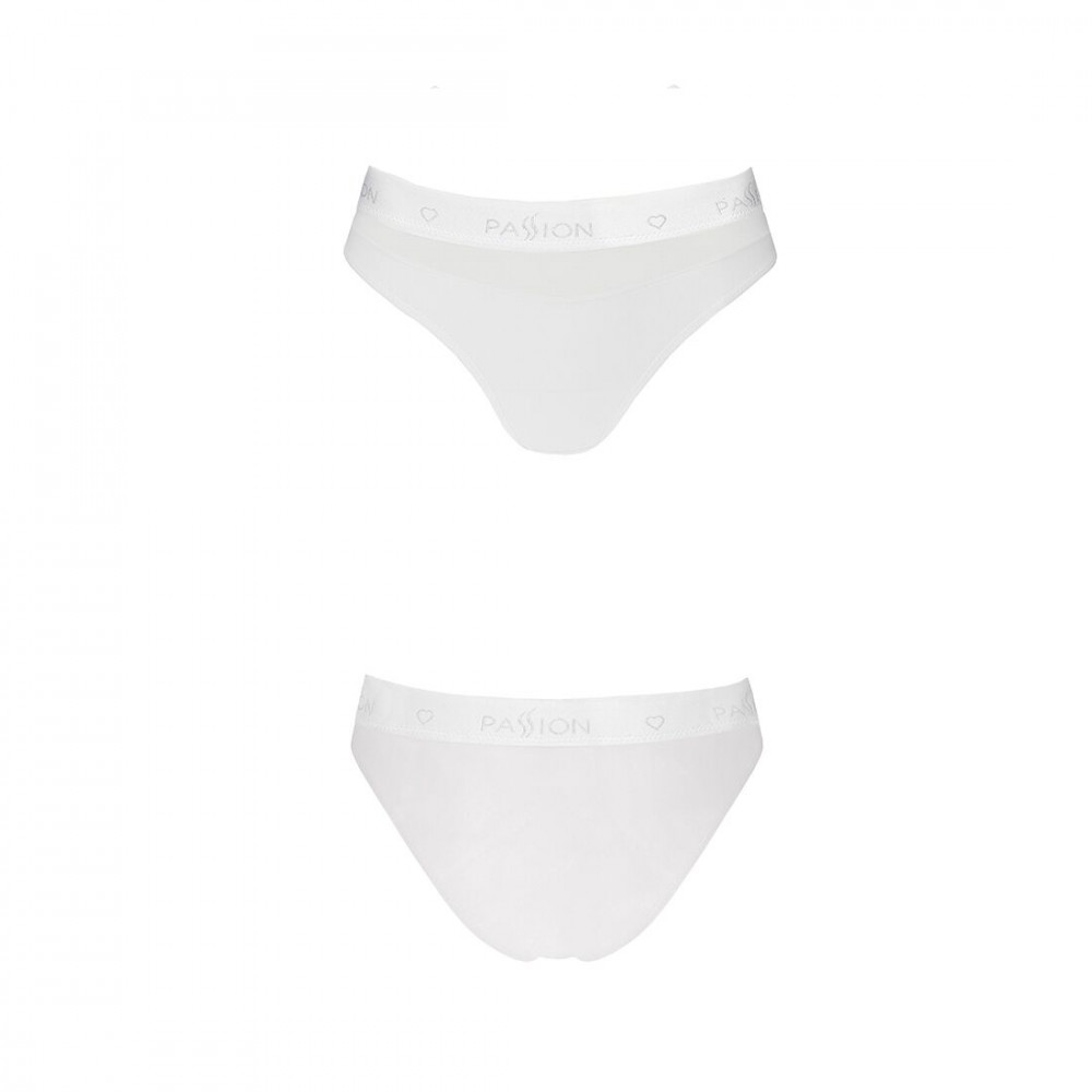 Эротические комплекты - Трусики с прозрачной вставкой Passion PS006 PANTIES white, size XL 2