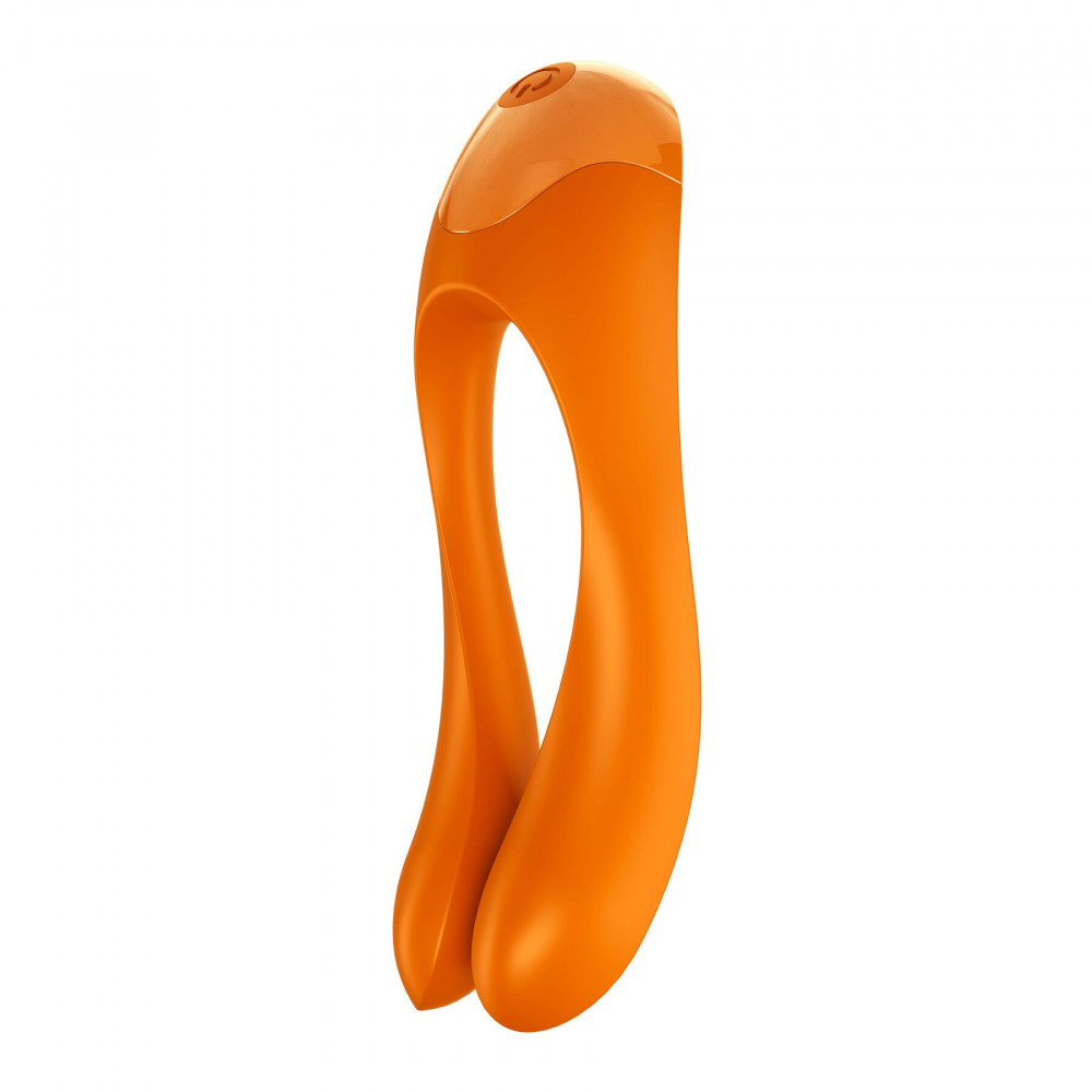 Мини вибраторы - Вибратор на палец Satisfyer Candy Cane Orange 4