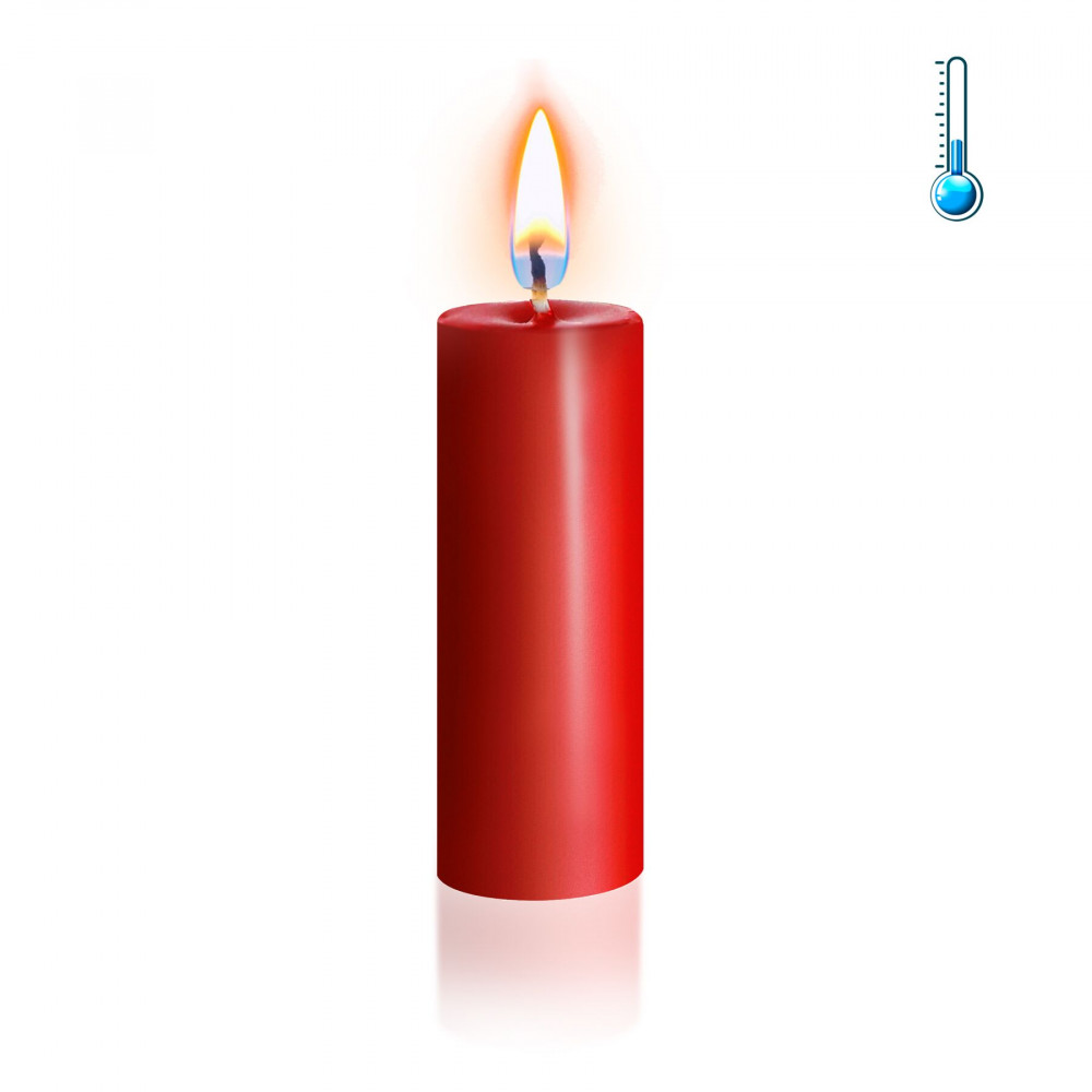 БДСМ аксессуары - Красная свеча восковая Art of Sex низкотемпературная S 10 см