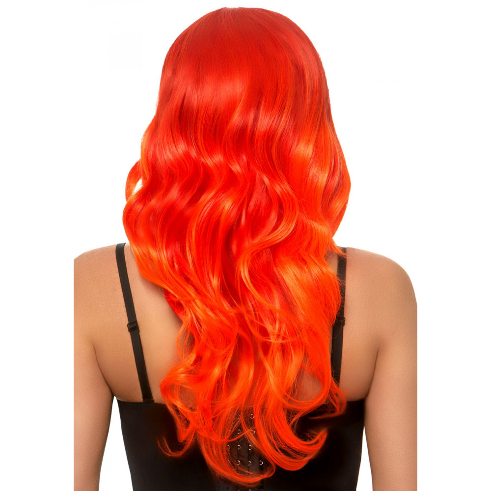 Аксессуары для эротического образа - Рыжий парик омбре Leg Avenue Ombre long wavy wig, длинный, локоны, 61 см 2