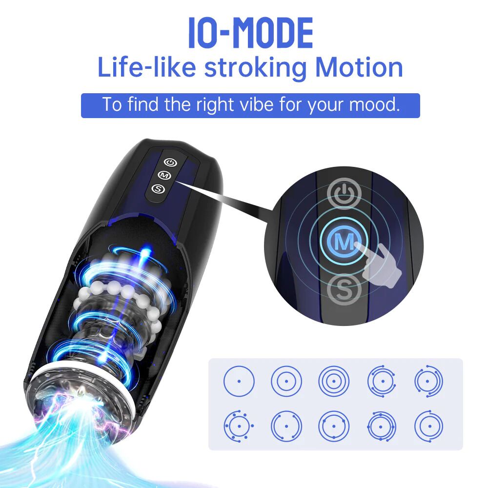 Мастурбаторы с вибрацией - Интерактивный смарт мастурбатор Magic Motion Xone, имитация фрикций, 10 режимов, турбо-кнопка 6