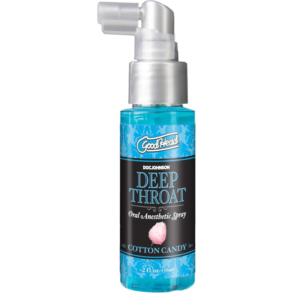 Стимулирующие средства и пролонгаторы - Спрей для минета Doc Johnson GoodHead DeepThroat Spray – Cotton Candy 59 мл для глубокого минета