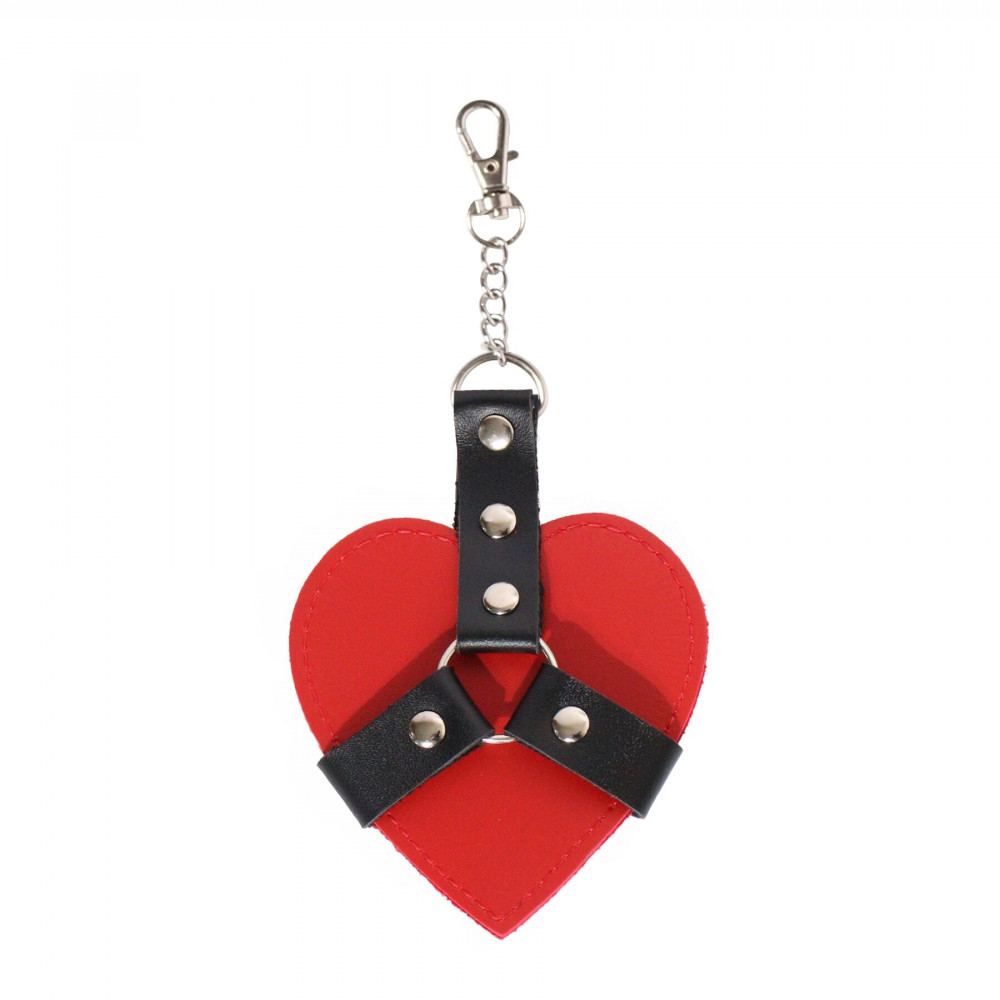 Секс приколы - Брелок на карабине для ключей Art of Sex Chained Heart, Красный 1