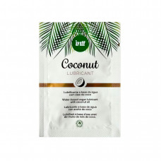 Пробник ухаживающего лубриканта Intt Coconut с кокосовым маслом на водной основе (2 мл)