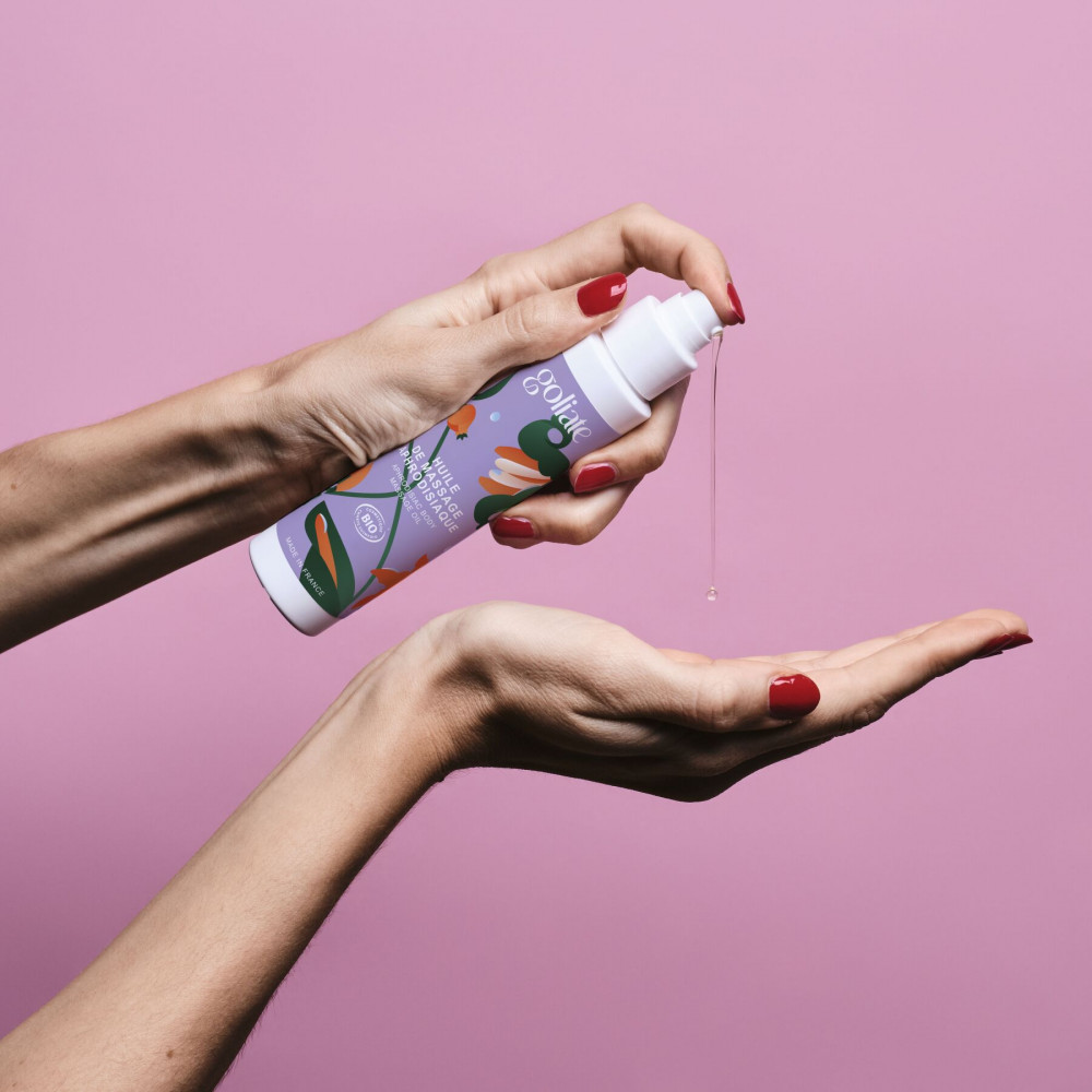 Для масажу - Масажна олія Goliate Huile De Massage Aphrodisiaque 100 мл, органічна, зігрівальний ефект 8