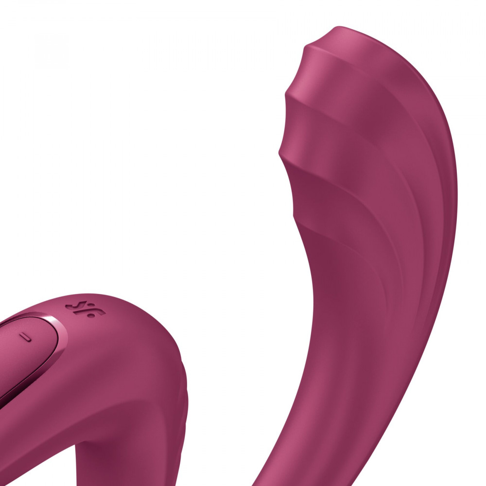 Вибратор-кролик - Вагинально-клиторальный вибратор Satisfyer G for Goddess 3 Wine Red, 2 мотора 3