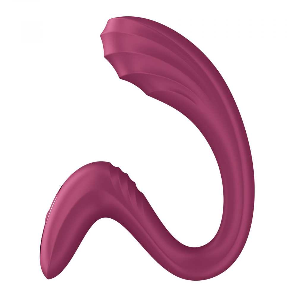 Вибратор-кролик - Вагинально-клиторальный вибратор Satisfyer G for Goddess 3 Wine Red, 2 мотора