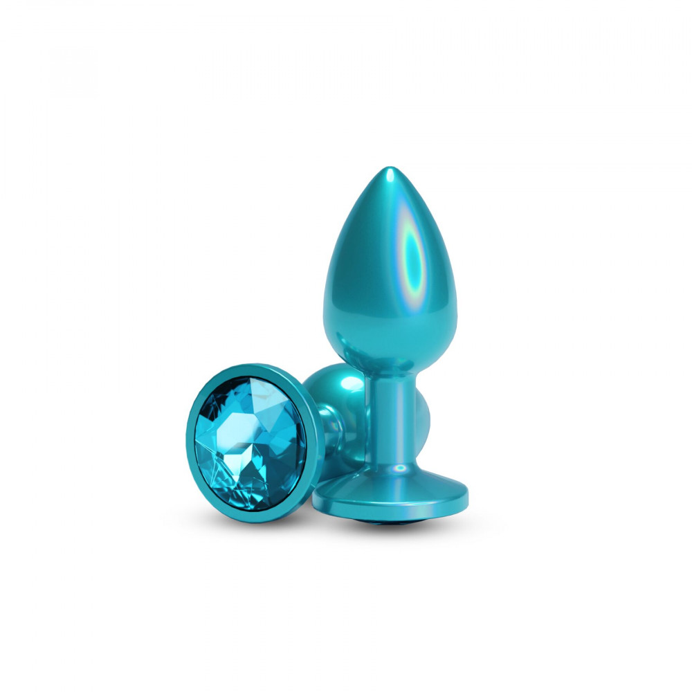 Анальные игрушки без вибрации - Анальная пробка NS Novelties Rear Assets - Iridescent Teal - Small - Teal