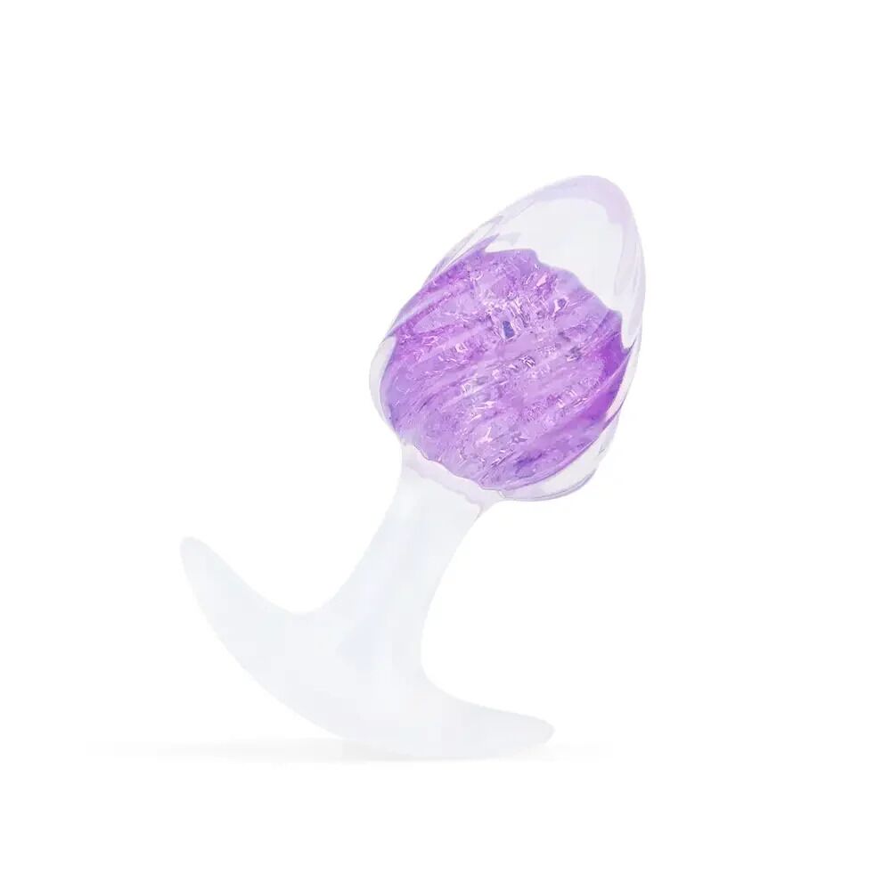 Анальные игрушки без вибрации - Анальная пробка Liebe Seele Icecream-shaped Crystal Anal Plug - Purple Medium
