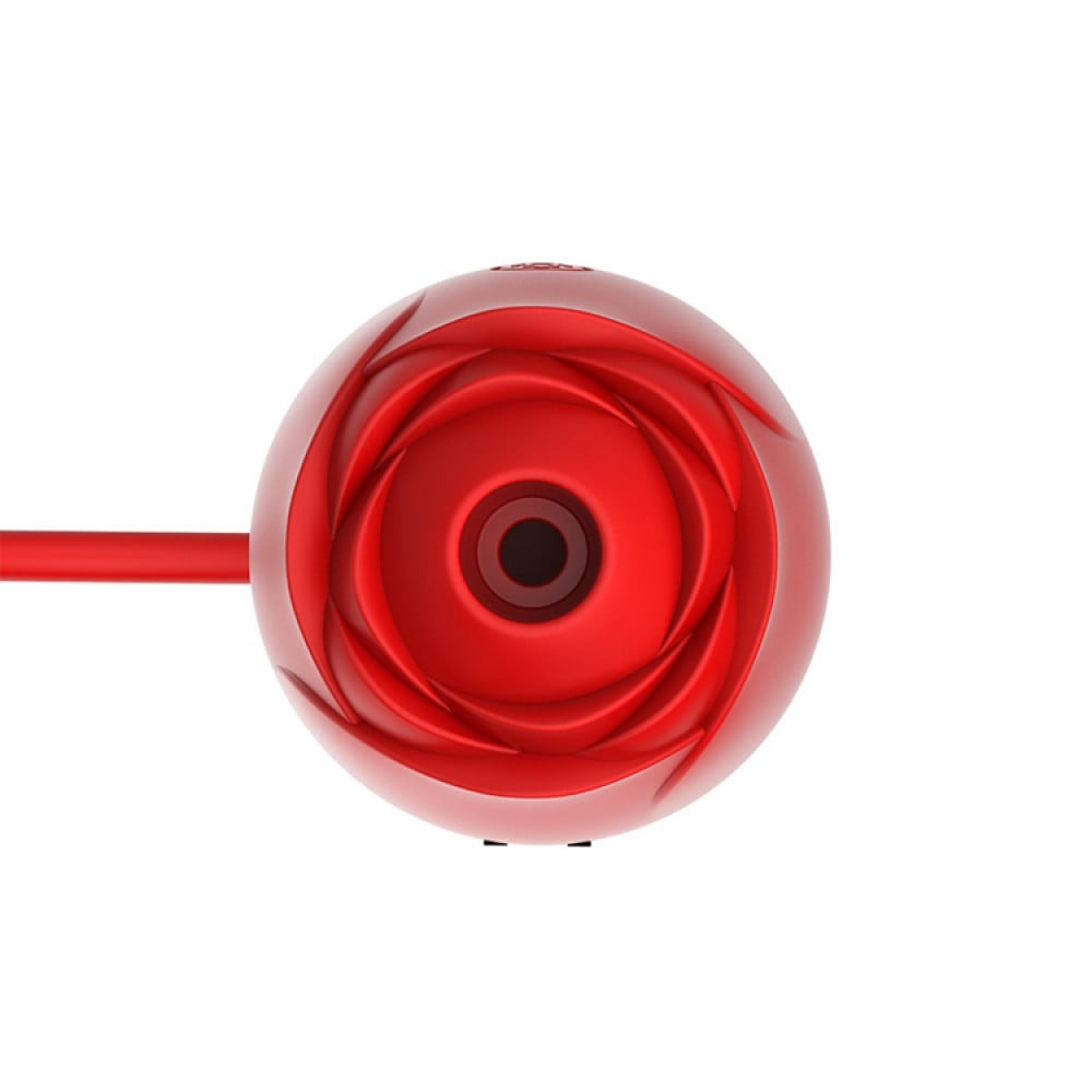 Різне - Вакуумний стимулятор у вигляді троянди Every Night Toys з пульсацією, червоний 5