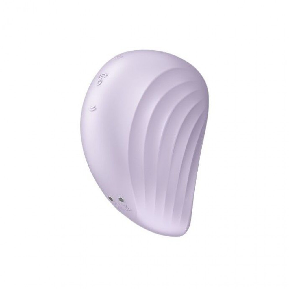 Вибраторы вакуумные - Вакуумный клиторальный стимулятор с вибрацией Satisfyer Pearl Diver Violet 2