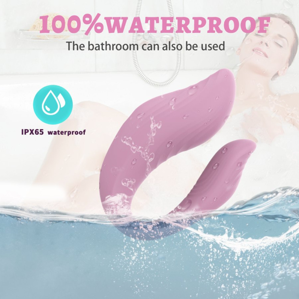 Игрушки для пар - Вибратор для пар Every Night Toys Cosima с дистанционным управлением, розовый, 10 режимов 4