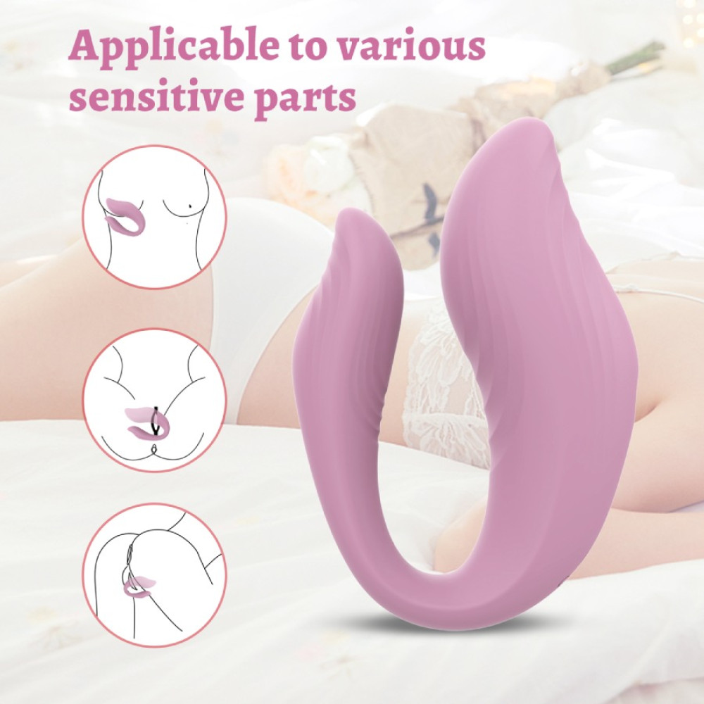 Игрушки для пар - Вибратор для пар Every Night Toys Cosima с дистанционным управлением, розовый, 10 режимов 1