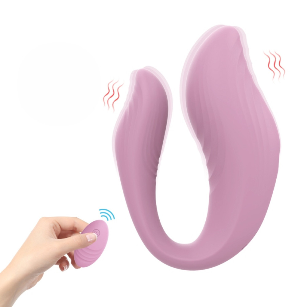 Игрушки для пар - Вибратор для пар Every Night Toys Cosima с дистанционным управлением, розовый, 10 режимов