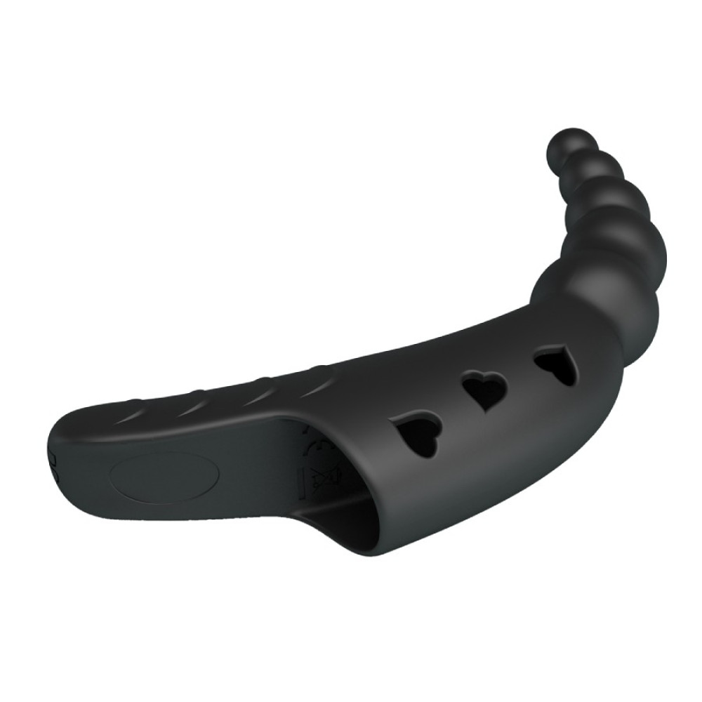  - Вібратор на палець Pretty Love Honey Finger, чорний, 12,2 × 2,1 см 5