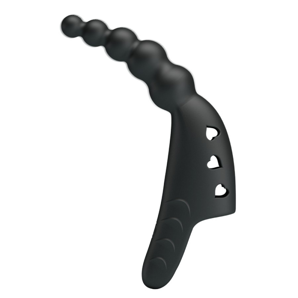  - Вібратор на палець Pretty Love Honey Finger, чорний, 12,2 × 2,1 см 2