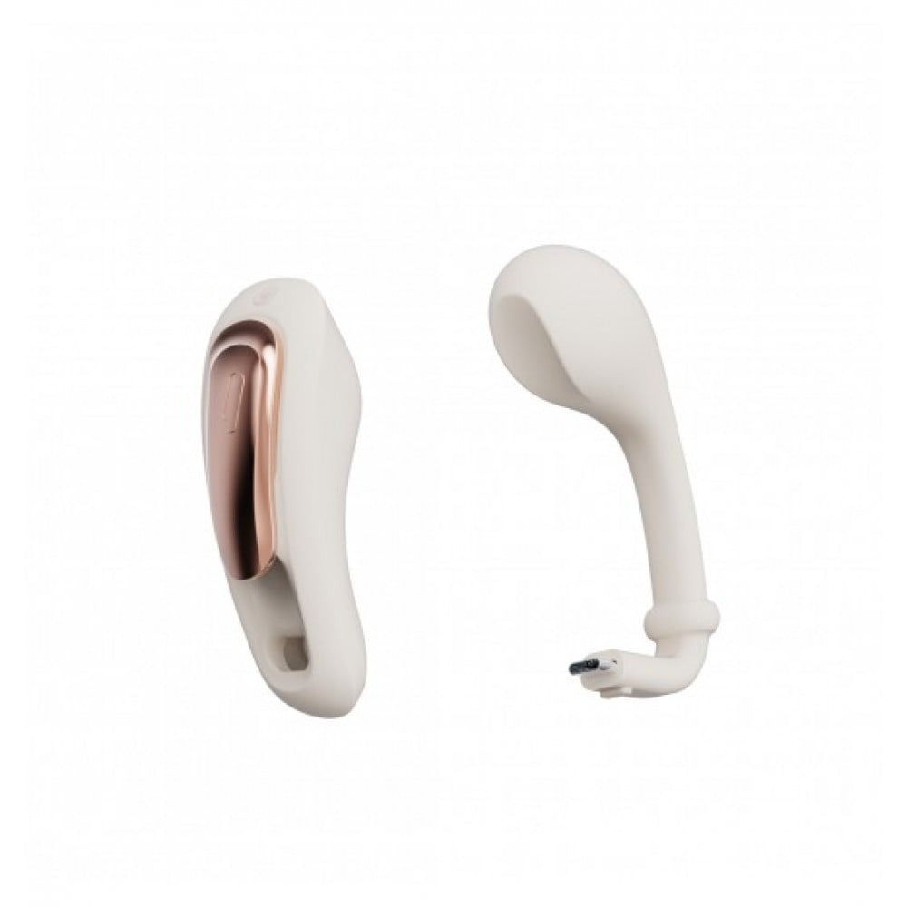  - Вібратор у трусики з пультом керування Qingnan No.6 Wireless Control Beige білий 2