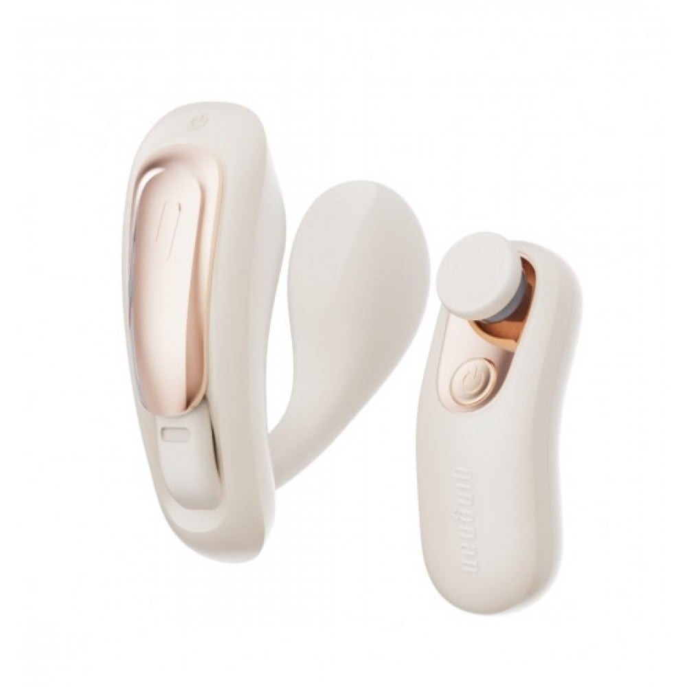  - Вібратор у трусики з пультом керування Qingnan No.6 Wireless Control Beige білий