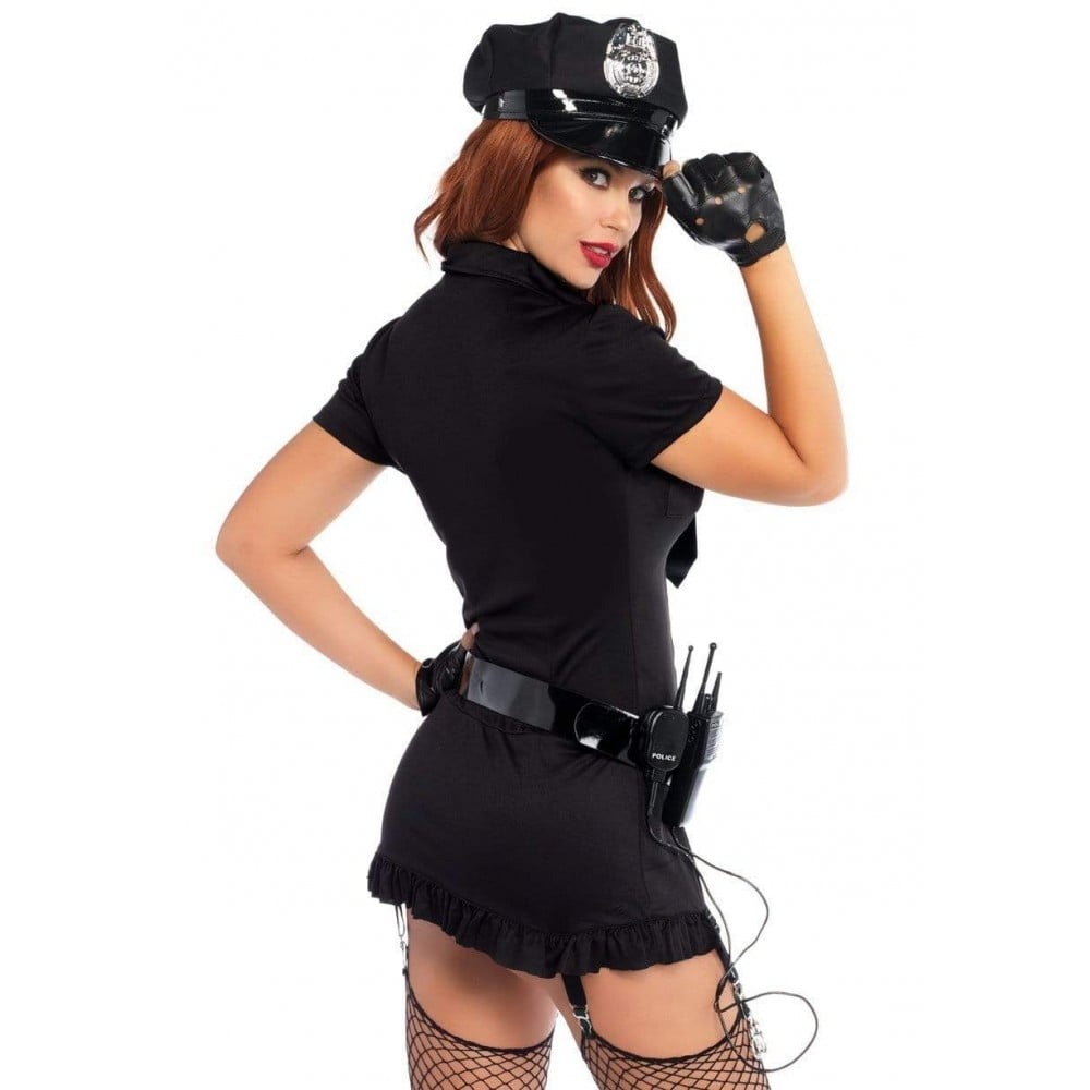 Эротическое белье - Женский сексуальный костюм полицейского Leg Avenue, M/L 4