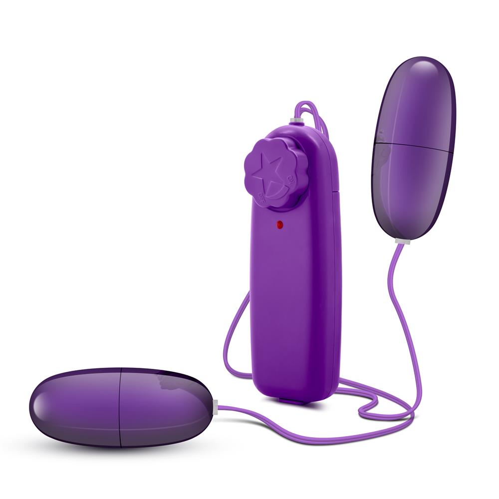 Секс игрушки - Виброяйцо двойное B YOURS DOUBLE POP EGGS PLUM 3