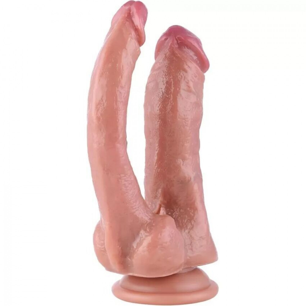 Секс игрушки - Двойной фаллоимитатор для секс-машин Hismith Double Penetrator, 9.25″ (мятая упаковка!!!) 5