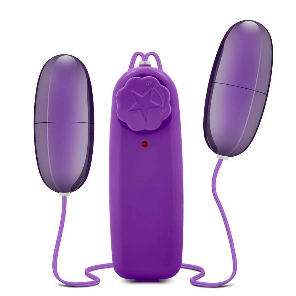 Секс игрушки - Виброяйцо двойное B YOURS DOUBLE POP EGGS PLUM