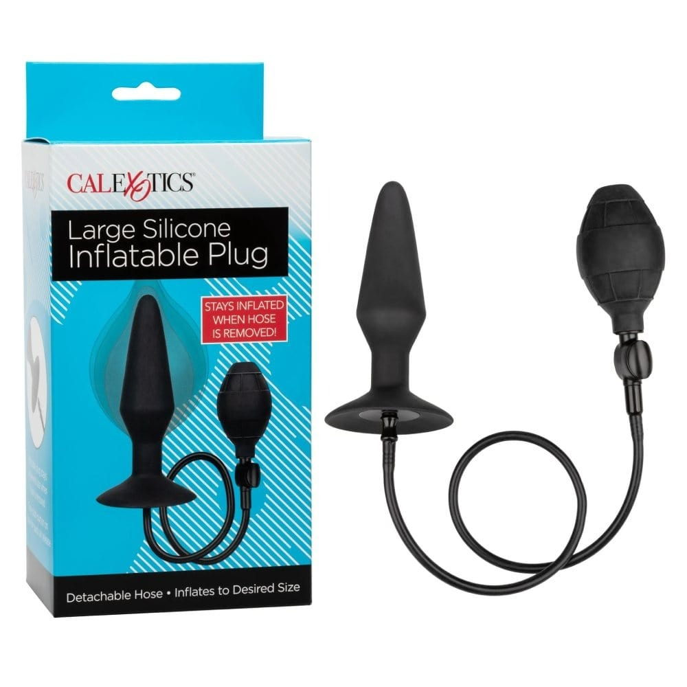 Секс игрушки - Анальная пробка с накачкой L CalExotics Silicone Inflatable Plug, 14 x 1.7–3.9 см