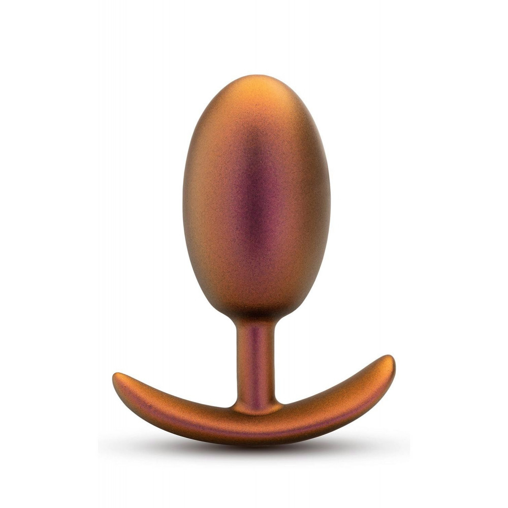 Секс игрушки - Анальная пробка со смещенным центром тяжести Anal Adventure Blush, силиконовая, розовое золото