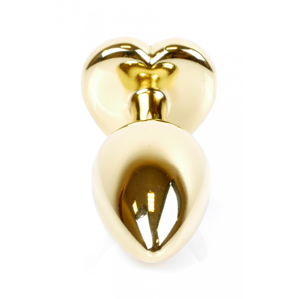 Анальные игрушки - Анальная пробка Boss Series - Jewellery Gold Heart PLUG Purple S, BS6400043 3