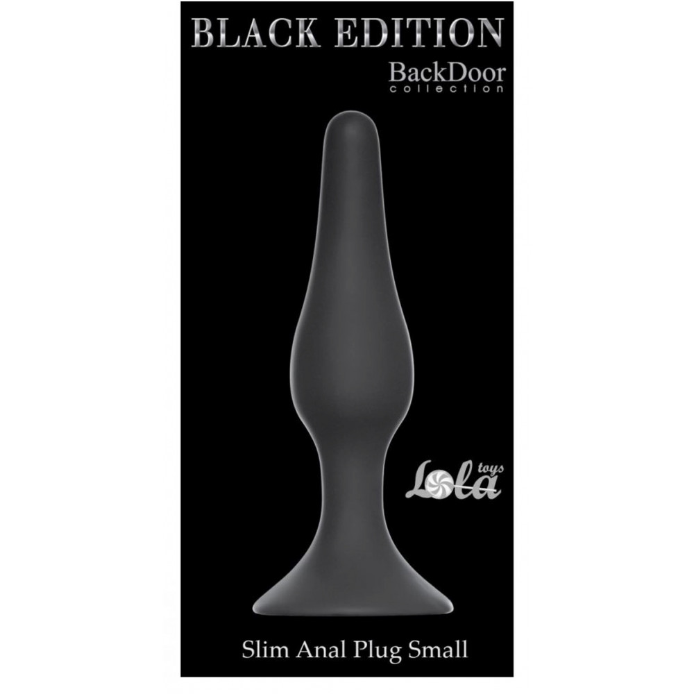 Анальные игрушки - Анальный плаг Slim Anal Plug Small - Black, 57420701