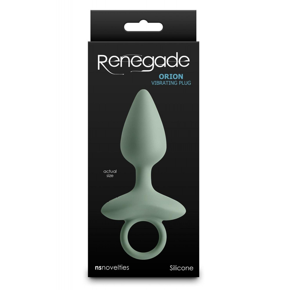 Анальные игрушки с вибрацией - Анальный вибратор NS Novelties Renegade зеленый, 13 см 2