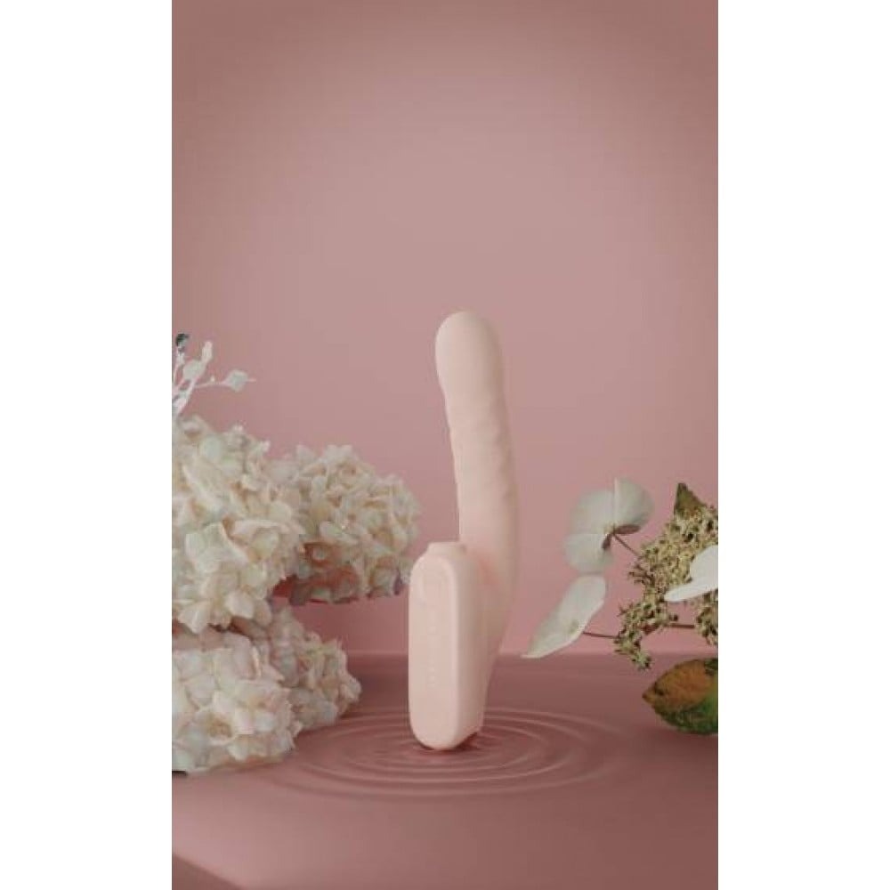  - Безконтактний вібратор-стимулятор з фрикціями Qingnan No.7 Thrusting with Suction Flesh Pink 3
