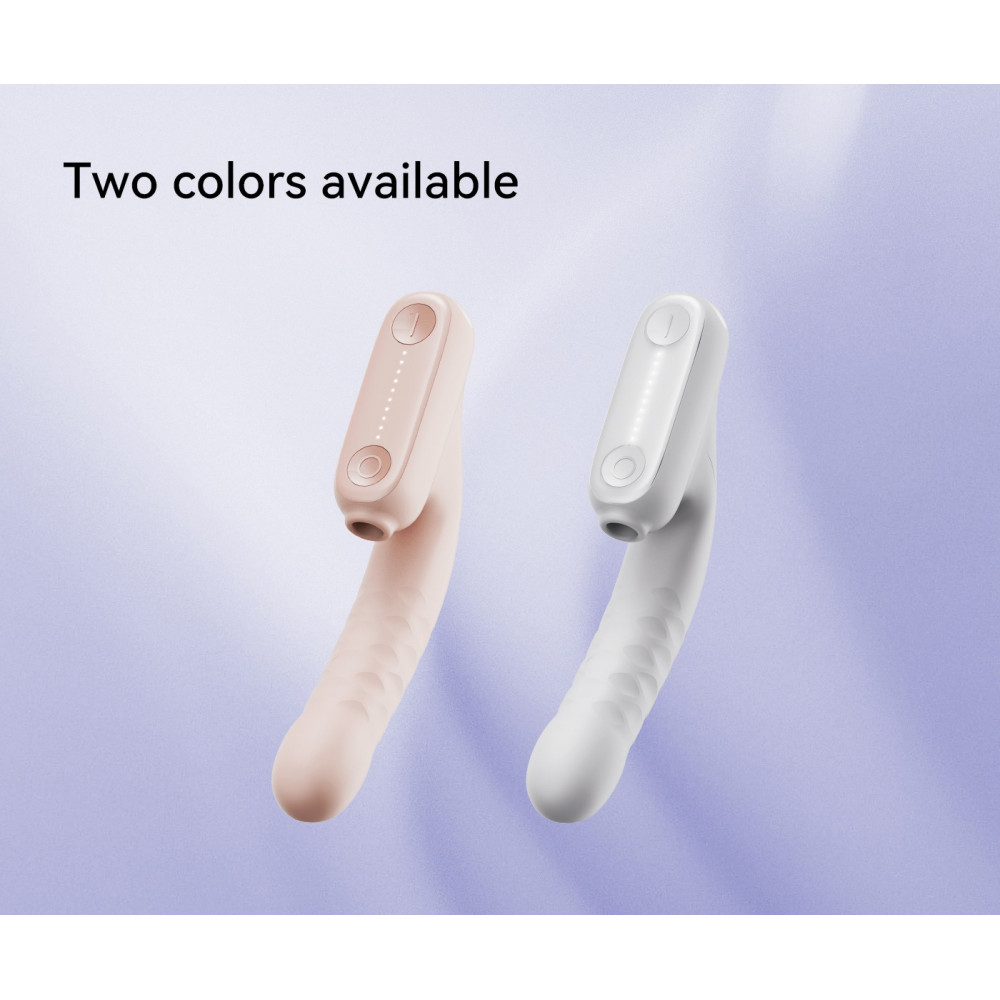  - Безконтактний вібратор-стимулятор з фрикціями Qingnan No.7 Thrusting with Suction Flesh Pink 4