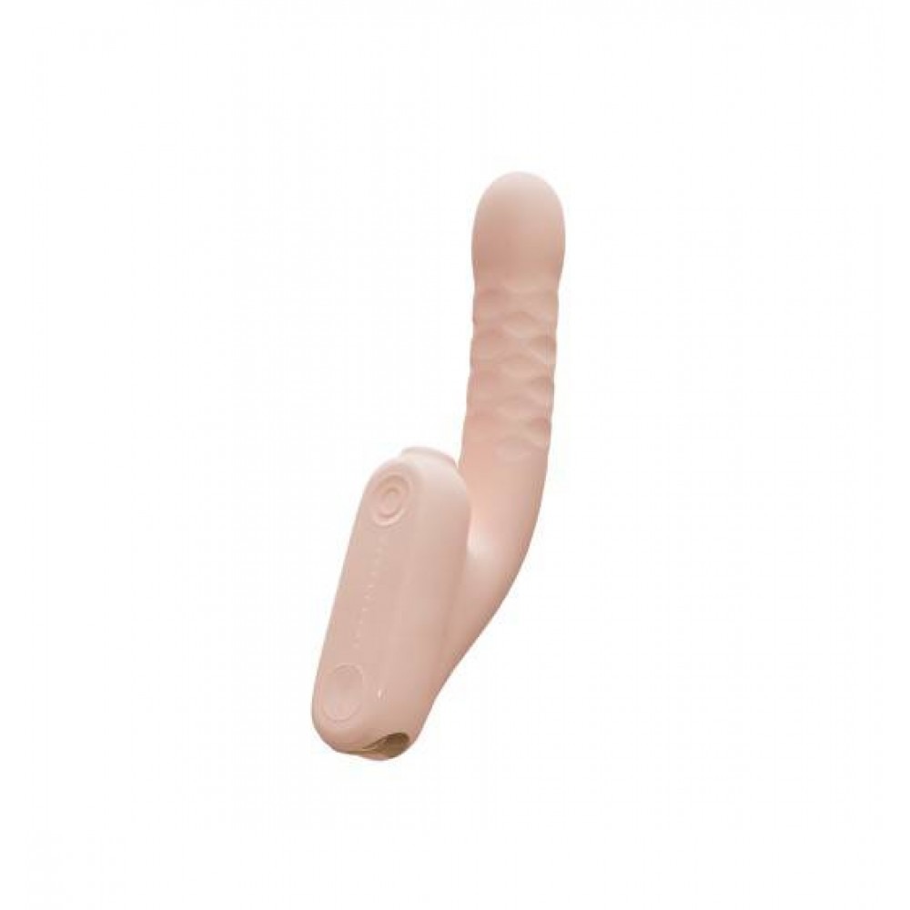  - Безконтактний вібратор-стимулятор з фрикціями Qingnan No.7 Thrusting with Suction Flesh Pink 1