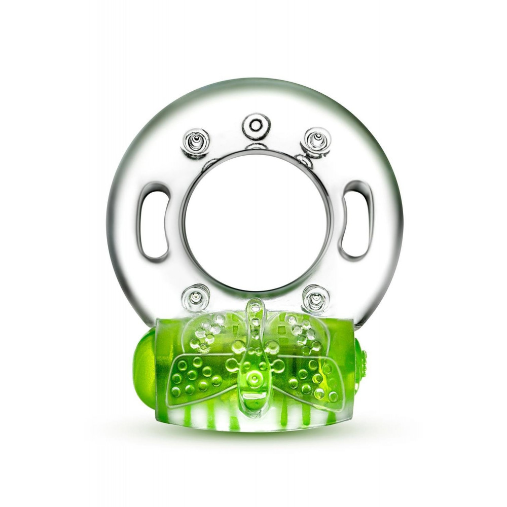 Эрекционные кольца и насадки - Эрекционное виброкольцо PLAY WITH ME AROUSER VIBRATING C-RING GREEN 2