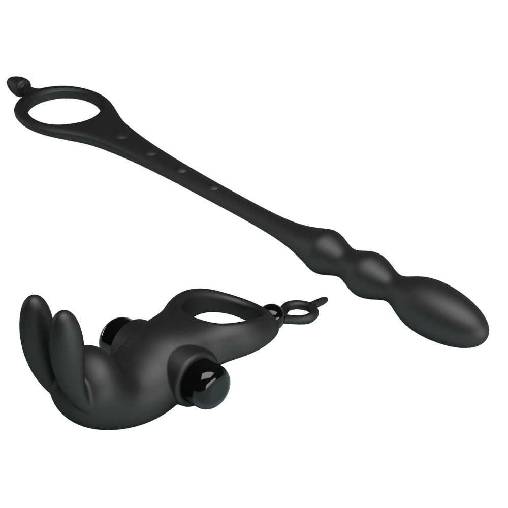 Різне - Ерекційне вібро кільце з анальним стимулятором Pretty Love - VIBRATION PENIS SLEEVE V, BI-210213 6