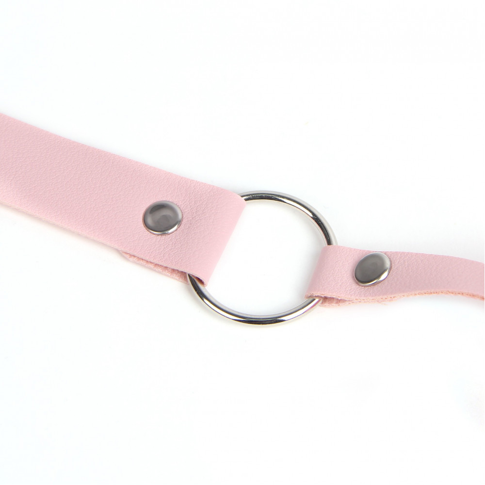 Повязки на глаза, кляпы, зажимы - Кляп-шарик на ремешке Star Night, розовый, One Size 2