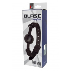 Кляп с шариком Dream toys BLAZE Luxury Fetish черный