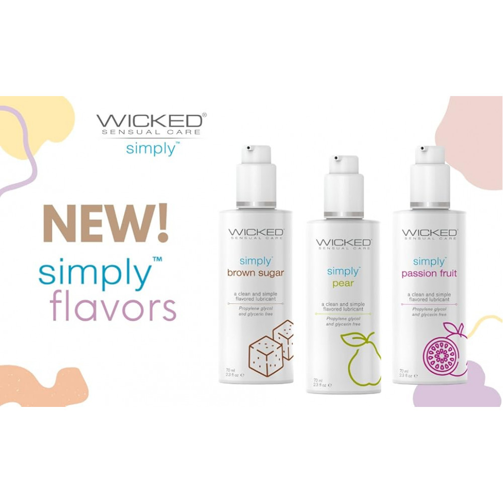 Разное - Лубрикант оральный Wicked Simply Brown Sugar на водной основе со вкусом коричневого сахара, 70 мл 3